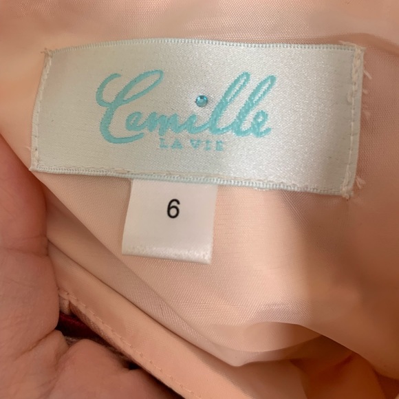 Pink floral dress, with pockets - Picture 4 of 4